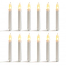 Winston Porter Warm Flameless LED Unscented Taper Candles XTBP1001